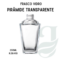 FRASCO VD 250ml R.28/410 PIRÂMIDE TRANSP
