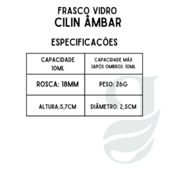 FRASCO VD 10ml R.18mm CILIN AMBAR - comprar online