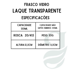 FRASCO VD 120ml R.20/415 LAQUE TRANSP - comprar online
