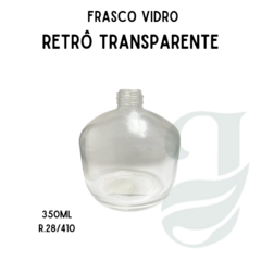 FRASCO VD 350ml R.28/410 RETRÔ TRANSPARENTE