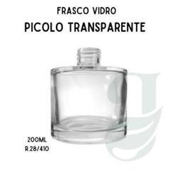 FRASCO VD 200ml R.28/410 PICOLO CILIN TRANSP