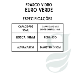 FRASCO VD 30ml R.18 EURO AMBAR - Jessie Essências