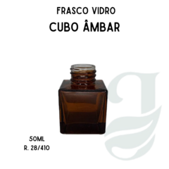 FRASCO VD 50ml R.28/410 CUBO ÂMBAR