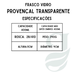 FRASCO VD 400ml R.28/410 PROVENÇAL TRANSP - comprar online