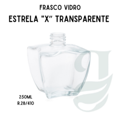 FRASCO VD 250ml R.28/410 ESTRELA X TRANSP