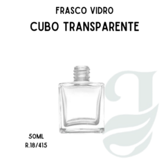 FRASCO VD 50ml R.18/415 CUBO TRANSP