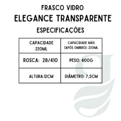FRASCO VD 220ml R.28/410 ELEGANCE TRANSP - comprar online