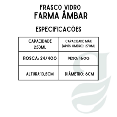 FRASCO VD 250ml R.24/400 FARMA ÄMBAR - comprar online