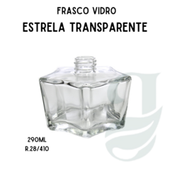 FRASCO VD 290ml R.28/410 ESTRELA TRANSP