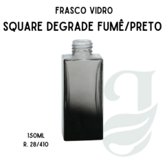 FRASCO VD 150ml R.28/410 SQUARE FUME COM PRETO