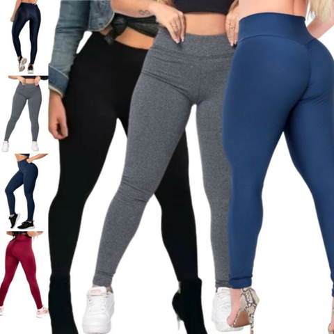 Calça Legging Branca Plus Size Enfermagem Grossa