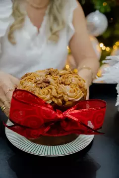 Panetone de Doce de leite com nozes