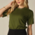 Camiseta feminina básica algodão – fio 30.1 - VERDE CLOUD - comprar online