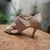 Sandália de Dança Bege e Brilho Dourado com Strass - comprar online