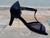 Sandália Moderna Preta com Tela Lisa Salto 5,5cm - comprar online