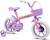 Bicicleta Paty - Aro 12 com cestinha e rodinhas