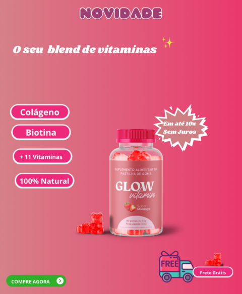 Imagem do banner rotativo Glow Vitamin | CABELO, PELE E UNHA