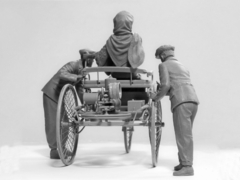 Benz Patent-Motorwagen 1886 c/ figuras e photoetch 1/24 - ICM 24041 na internet