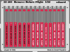 Remove Before Flight 1/32 - Photo-Etch 32501