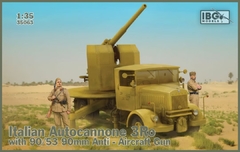 Autocannone 3Ro c/ canhão anti-aéreo 90/53 90 mm 1/35 - IBG 35063