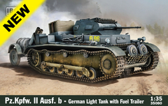 Pz. II Ausf. b c/ atrelado de combustível 1/35 - IBG 35080