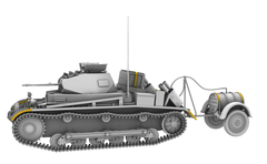 Pz. II Ausf. b c/ atrelado de combustível 1/35 - IBG 35080 - Hey Hobby - Modelismo Extraordinário