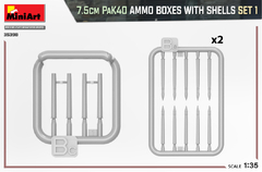 Caixas e munições para 7.5cm PAK 40 - SET 1 1/35 - MiniArt 35398 - comprar online