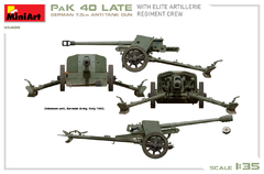 7.5CM PAK 40 Late c/ artilheiros e munição 1/35 - MiniArt 35409 - Hey Hobby - Modelismo Extraordinário