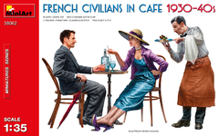 Civis franceses no Café - Anos 30 e 40 1/35 - MiniArt 38062