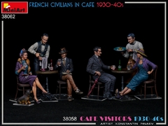 Civis franceses no Café - Anos 30 e 40 1/35 - MiniArt 38062 - comprar online