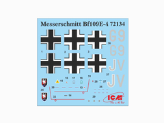 Messerschmitt Bf 109E-4 Caça Noturno 1/72 - ICM 72134 - comprar online