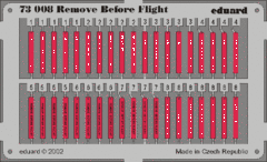 Remove Before Flight 1/72 - Photo-Etch 73008