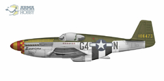 P-51B Mustang 1/72 - Arma Hobby 70041 - Hey Hobby - Modelismo Extraordinário