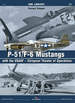 P-51/F-6 Mustangs da USAAF na Europa (sem máscara) - Kagero 19011