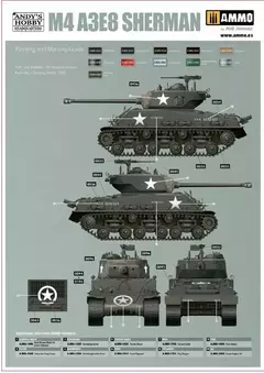 M4A3E8 Sherman "Easy Eight" 1/16 - Andy Hobby HQ 001 - loja online