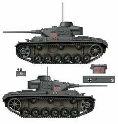 Panzer III Ausf. J 3 em 1 1/16 - Das Werk 16002 na internet