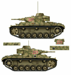 Imagem do Panzer III Ausf. J 3 em 1 1/16 - Das Werk 16002