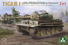 Tiger I Ausf. E (Late/Late Command) c/zimmerit 1/35 - Takom 2199