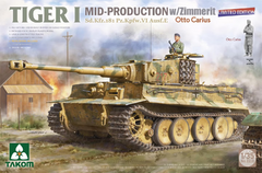 Tiger I Ausf. E Mid Production c/zimmerit - Otto Carius 1/35 - Takom 2200