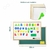 Kit 3 Em 1 Infantil GRANDE Quadro Branco C/ Caneta Lousa Giz Letras Magnéticas - DZG SHOP