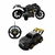 Super Kit Batman Carro Controle Remoto c/ PIlhas + Motocicleta Fricção