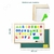 Kit Lousa Infantil Dupla Face Quadro Branco Verde Letras Magnéticas Giz na internet