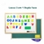 Kit Lousa Infantil Dupla Face Quadro Branco Verde Letras Magnéticas Giz