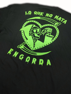 Camiseta "Lo no mata engorda" na internet