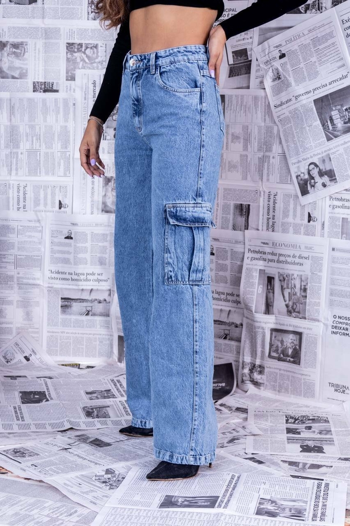 Jeans cargo - Calças - Roupa - TEEN GIRL - Mulher 