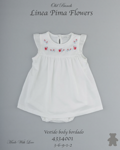 VESTIDO BODY BORDADO FLOWERS 4334001