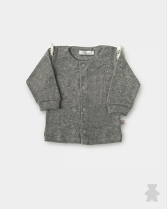 CARDIGAN LANITA GRIS C/PUNTILLA-4739026