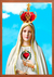 Cuadro Lienzo Virgen de fatima en el cielo ilustracion Ref A011