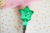 Lightstick Fanmade formato de estrela na cor verde claro