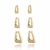 Trio Angola Triangular Click Ouro 18k - comprar online